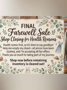 Final Farewell Sale -